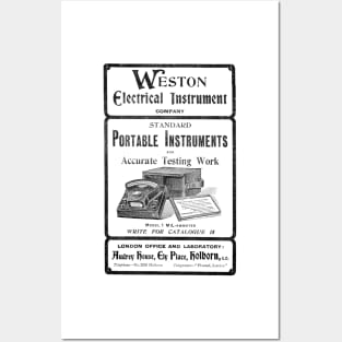 Weston Electrical Instrument Company - 1910 Vintage Advert Posters and Art